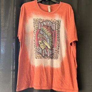 Rust Graphic Band T-Shirt Lynyrd Skynyrd Design